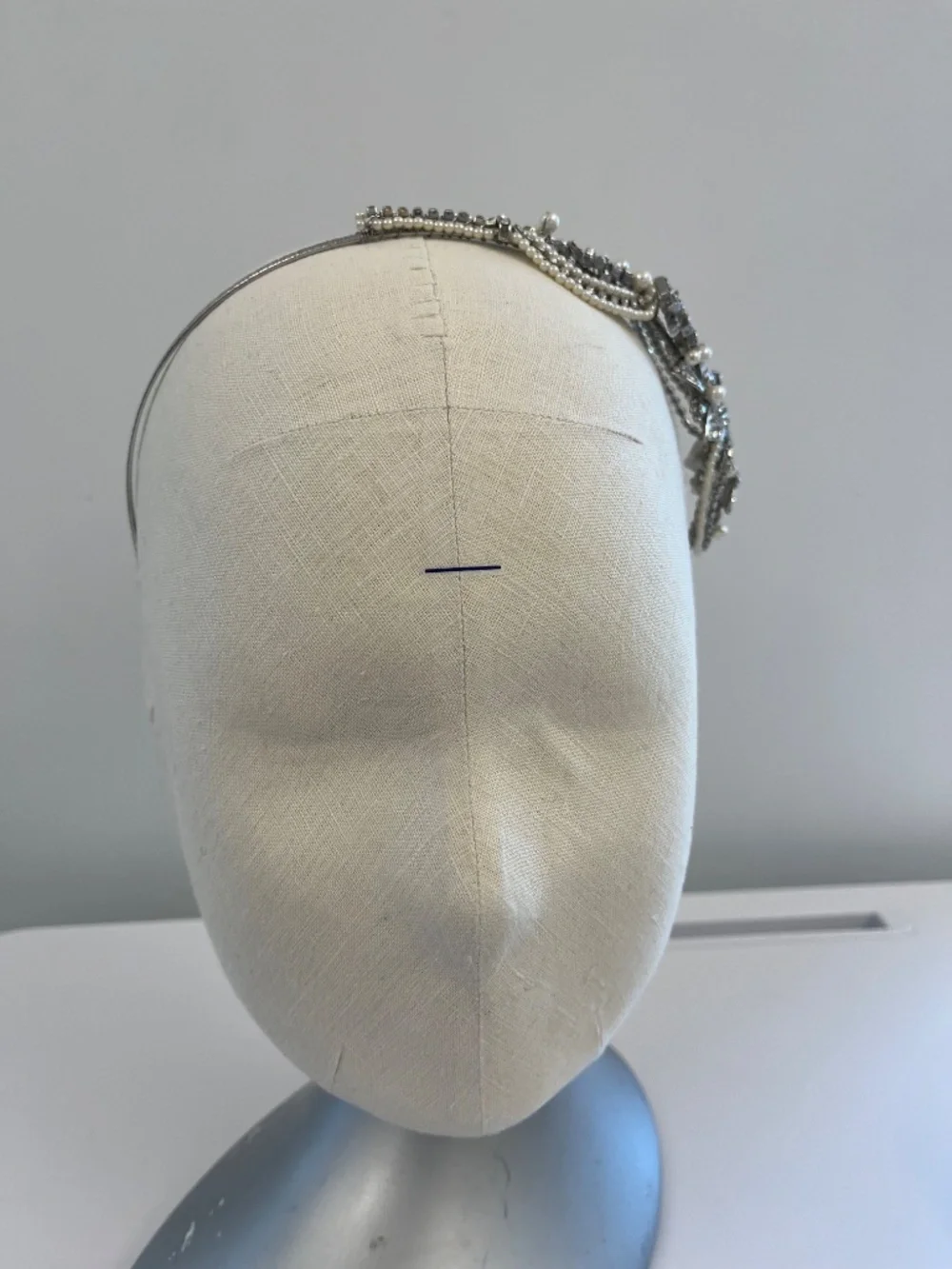 BHLDN Bridal Rhinestone & Pearl Headband